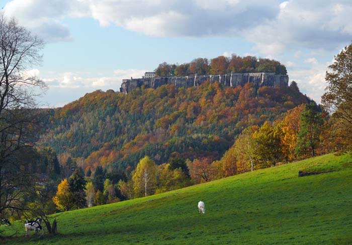Festung Königstein im Herbst