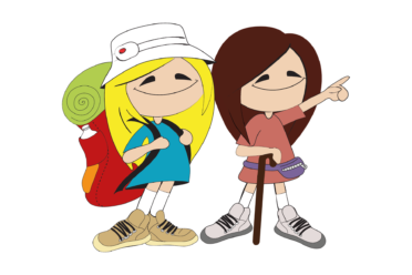 Daphne und Doris wandern